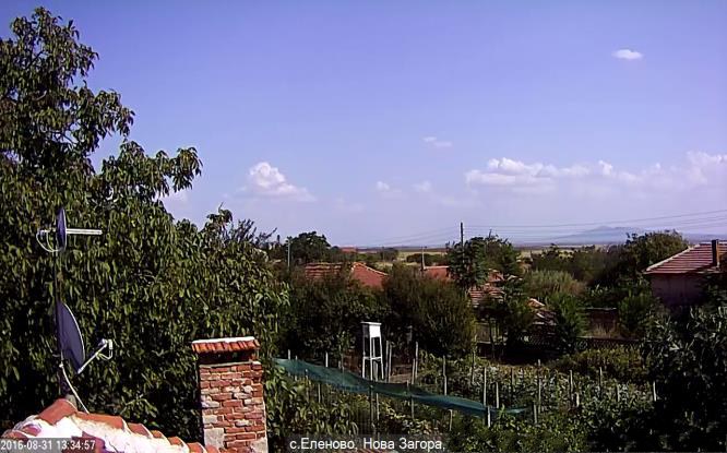 Село Еленово, времето на живо уеб камера, община Нова Загора, област Сливен