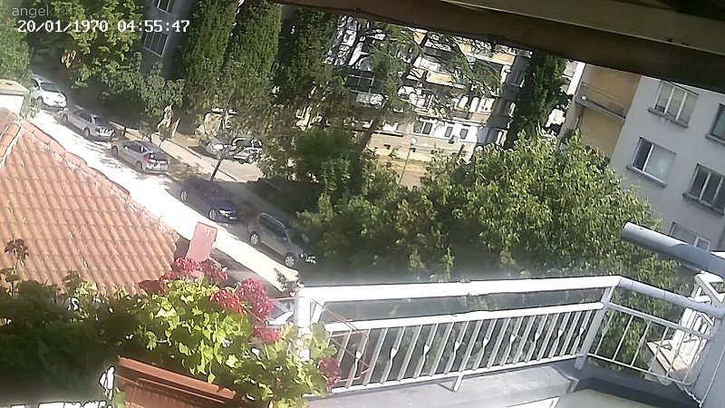 Шумен времето на живо уеб камера, улица Беласица, блокове улици трафик парк паркинг, Северо-източна България, live webcam