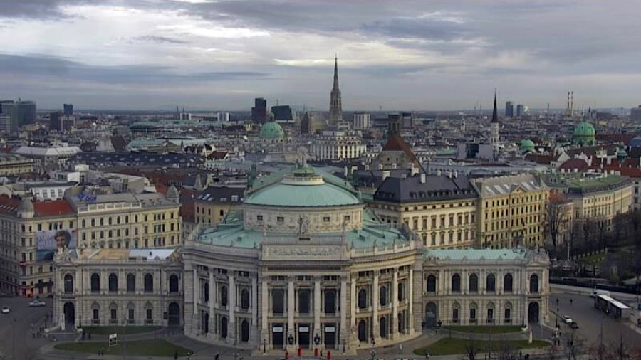 Виена уеб камера времето на живо център, Стария град, Инерещат, столица на Австрия, река Дунав