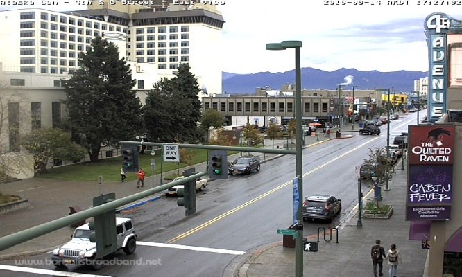 уеб камера Анкъридж, Anchorage най-големият град щат Аляска, САЩ