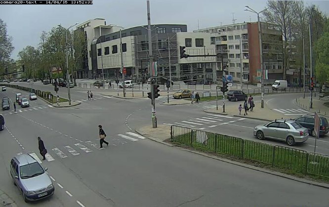 Добрич времето уеб камера онлайн на живо булевард Добруджа, кръстовище, улици трафик, България, live online camera