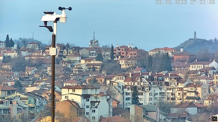 Пловдив, времето уеб камера на живо онлайн, център панорама, хълм Сахат Тепе, тепе Бунарджика, паметник Альоша, Родопите live webcam
