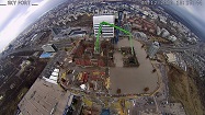 София времето на живо от уеб камера панорама от 'Sky Fort', небостъргач офис сграда, която се строи в София на бул. 'Цариградско шосе', live online camera