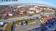 Варна уеб камера времето от кв. Галата улици трафик, панорама към Варна морски бряг залив, плаж Черно море
